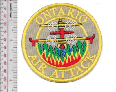 Air Attack Fire Crew Canada Ontario Canadair Water Bomber Province of Ontario Bi