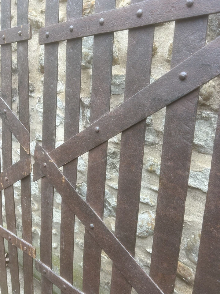 1,50m Portail Portillon Fer Forgé Ancien Château Maison de Maître Ancienne - Photo 2/4