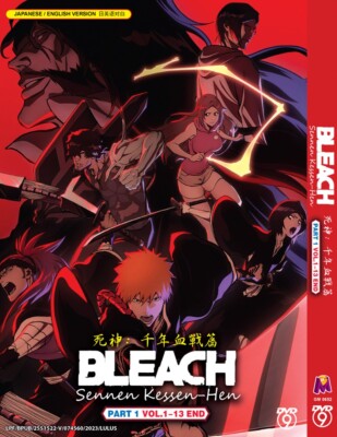 DVD ANIME BLEACH: SENNEN KESSEN-HEN PART 1 VOL.1-13 END ENGLISH DUBBED +FREE DVD