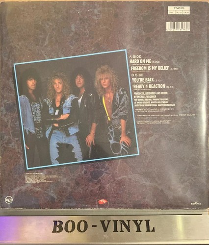 Bonfire ' Hard On Me' 12" Vinyl Single RCA Records Vg+ Con - Picture 2 of 4