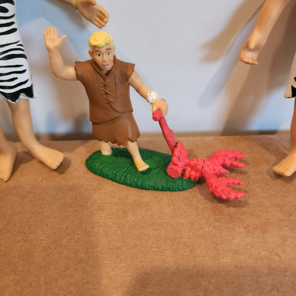 Figuras vintage de Picapiedra Fred Barney Bendy Foto 3 de 4