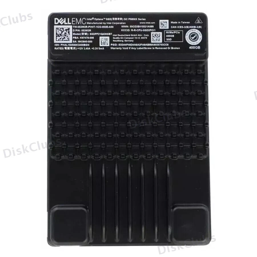 Dell Intel OPTANE P5800X 400GB SSDPF21Q400GB U.2 NVMe PCIe 2.5" SSD 99% Health