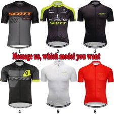 Maglia ciclismo uomo Scott top manica corta giacca montagna strada mtb bici shirt