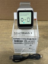 Sony SmartWatch 3 SWR50 Stainless Steel Case Black Strap - (1289-3697) for  sale online | eBay