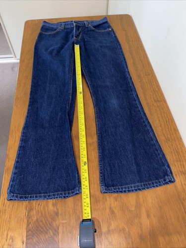 Levi’s Women’s Teens 560 Bootcut Red Tab Blue Denim Jeans Size 27 Australia Made - Picture 4 of 12