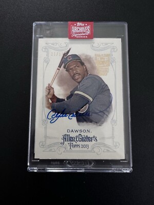 Topps Archives signature series retired edition 2023 Andre Dawson 11/13 HOF Cubs