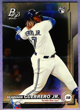 2019 Bowman Platinum Base Rookie Card Foil #27  VLADIMIR GUERRERO JR - Blue Jays