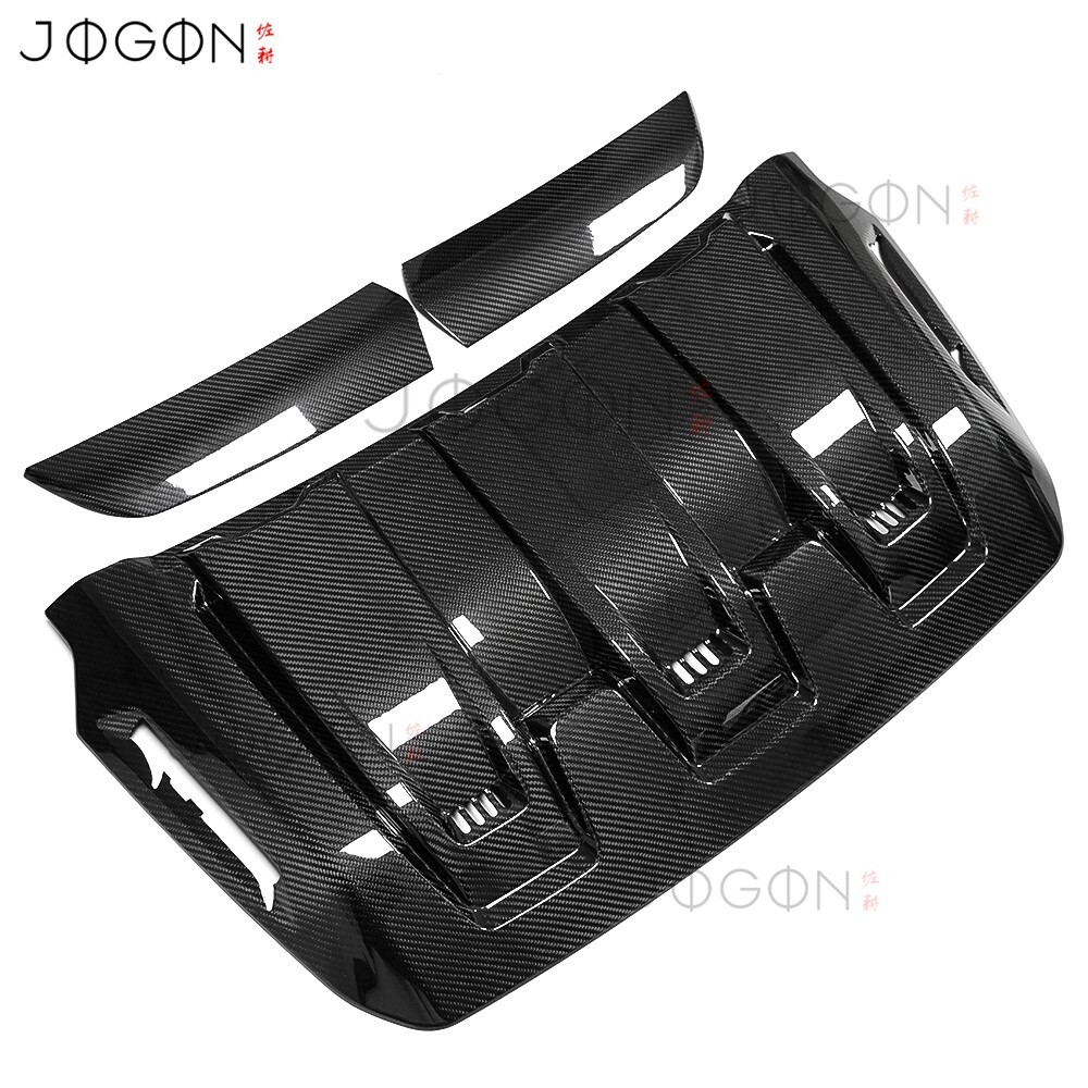 Kit 3 Pièces De Garnitures En Carbone Pour Ventilation Du Capot Ford F150 Raptor R 2023-2025 - Neuf, Adhésif