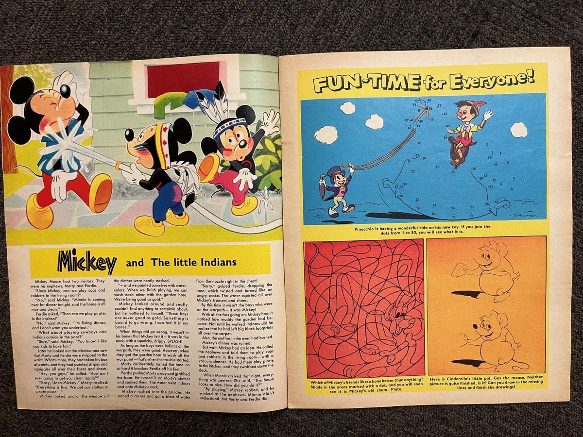 1972 No. 19 DISNEYLAND MAGAZINE Classic Stories Games Comics