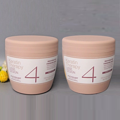 2 PACK  Alfaparf Lisse Design Keratin Therapy Rehydrating Mask 500ml / 16.8oz