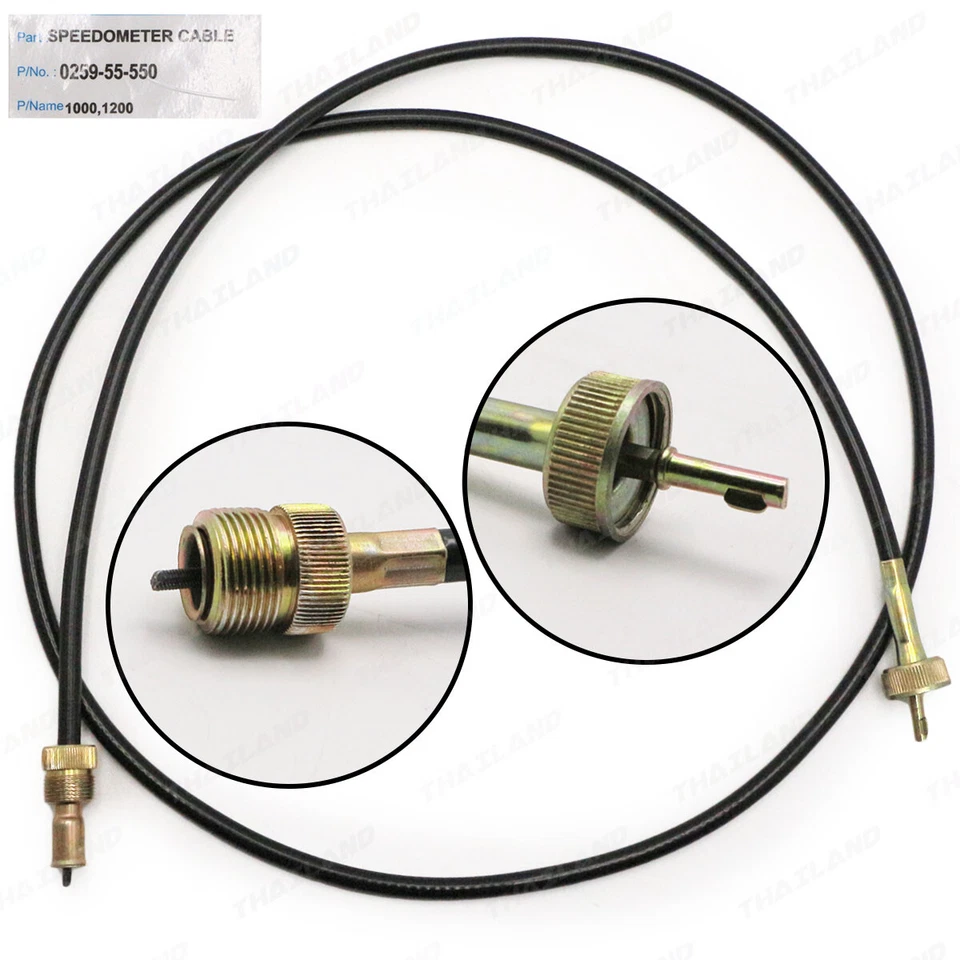 Se adapta a camioneta Mazda R100 1000 1200 UTE 1970 72 velocímetro cable Speedo negro Foto 2 de 4