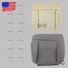 For 2004 2005 2006-2008 Ford F-150 Gray Driver Bottom Foam Cushion & Seat Cover