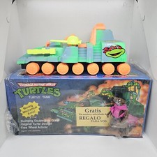 VINTAGE TURTLE TANK TMNT NINJA TURTLES W/ BOX SPLINTER CAME AS A GIFT ARGENTINA