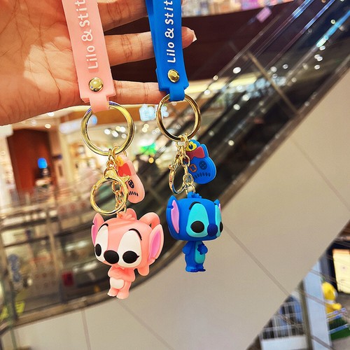 Silicone Doll Pendant Angel Keychain Stitch Keyring Bag Accessories