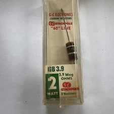 GC Electronics 2 Watt 3.9 Meg Resistors 1 In Packing 