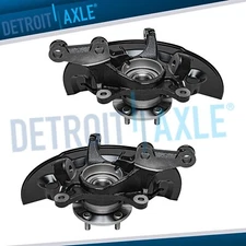 Front Steering Knuckles & Wheel Hub Bearings for 2013 - 2016 Toyota Camry Avalon