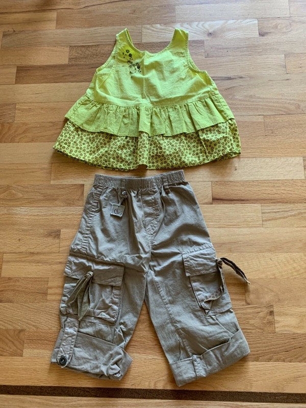 JEAN BOURGET TOP & CROPPED CARGO PANTS SET 4