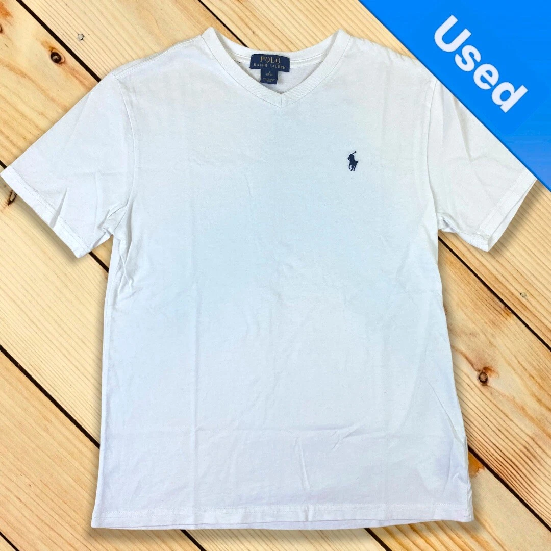 boys white ralph lauren t shirt