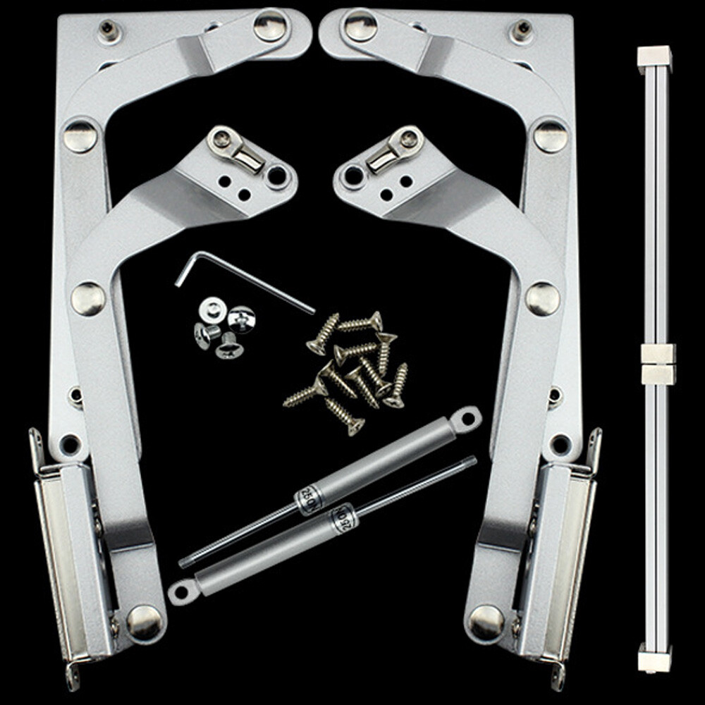 Kitchen Cabinet Door Mechanism Hinges Pneumatic Arm Vertical Swing Lift Up Stay