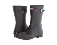 Hunter Men's Original Short Waterproof Rain Boots MFS9000RMA Black