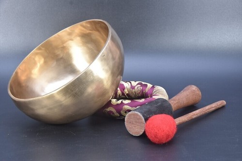 A Note Tibetan Sound Bowl Set-6.96"Meditation Yoga Chakra Balancing Singing Bowl - Picture 8 of 10