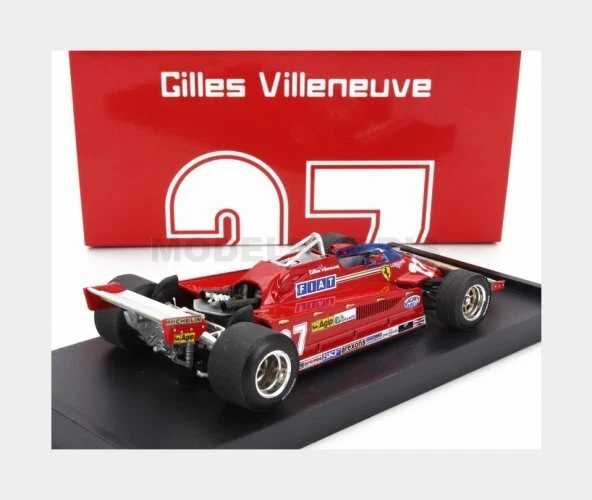 BRUMM R390-UPD-2023 FERRARI - F1 126CK TURBO N 27 ITALY GP 1981 GILLES VILLENEUV - Immagine 2 di 2