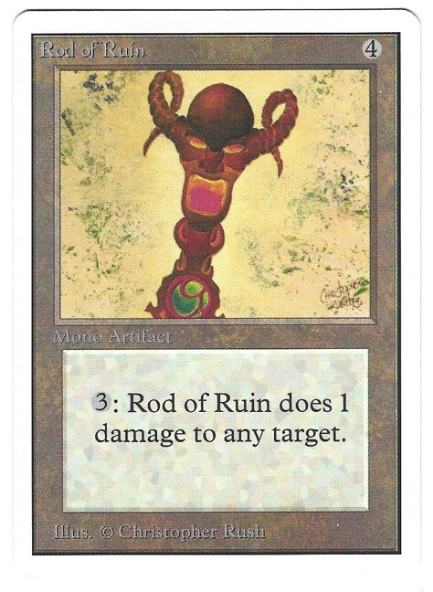 MTG Rod of Ruin Unlimited - Mono Artifact