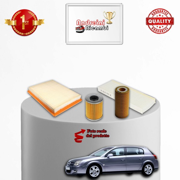 Set Service 4 Filter Opel Signum 2.2 Dti 92KW 125CV Von 2003->-image