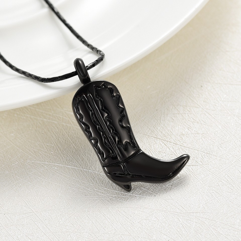 Cowboy Boot Cremation Urn Pendant Necklace for Cremation Ashes Memorial Jewelry eBay