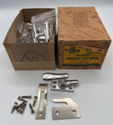 VINTAGE IVES ALUMINUM WINDOW CASEMENT FASTENERS NEW IN BOX! 8 COMPLETE SETS!