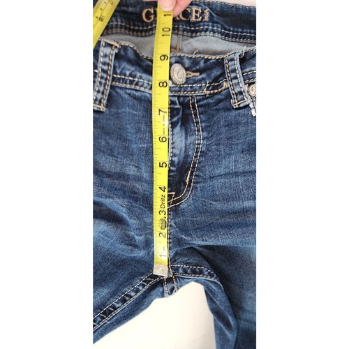 Grace in LA Y2K bestickte Western Boho Style Bootcut Jeans Gr. 30 - Bild 10 von 11