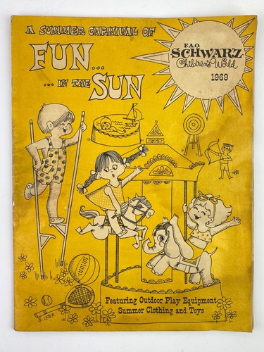 Vintage 1969 F.A.O. SCHWARZ Toy Catalog - Corgi, Cars, Boats, Dolls & More