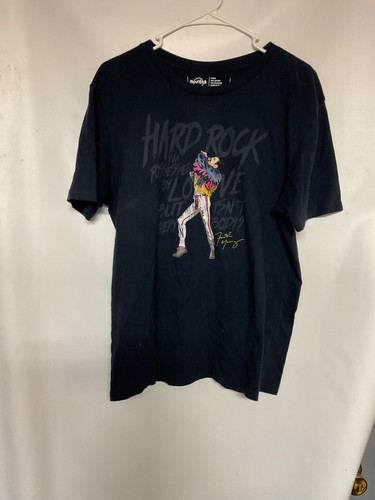 Rare Vintage LARGE Freddie Mercury T-SHIRT Hard Rock Cafe Queen music Lp tour