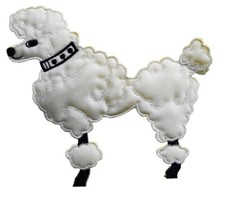  1007 5" Poodle Dog Embroidery Iron On Applique Patch-Right