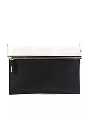 Victoria Beckham Women's Envelope Zip Closure Color Block Wallet Purse