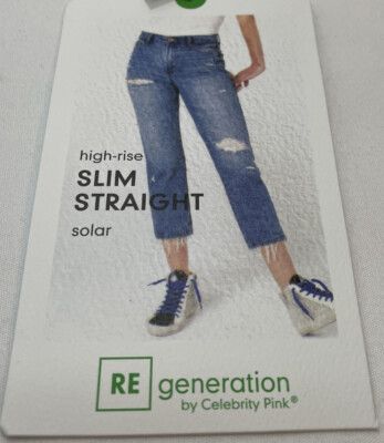 RE Generation by Celebrity Pink Womens SOLAR Slim Straight Hi