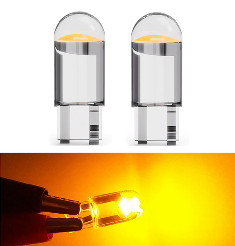 2 Ampoules LED T10 W5W Orange – 3 SMD – 12-22V CANBUS – Pour Clignotants – Neuf