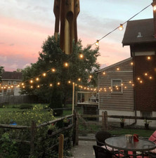 Festoon LED Globe String Lights: Outdoor Christmas Decor