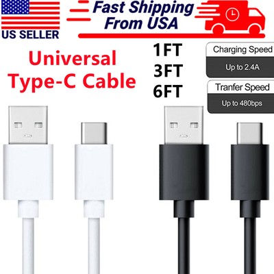 Universal Type C USB-C to USB Fast Charging Cable Data SYNC for 15 16 Pro Max