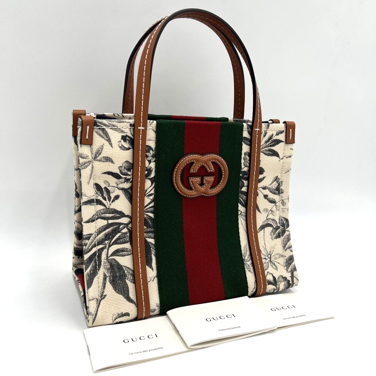 GUCCI Interlocking G Cherie Line Tote Bag Handbag GG 727735 JAPAN