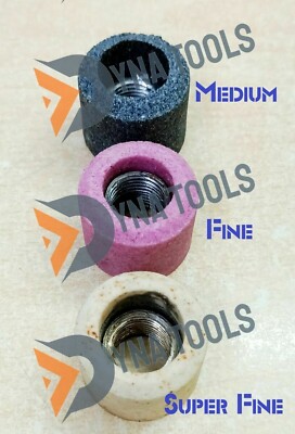 1-1/8'' VALVE SEAT GRINDING STONES 3x MULTI GRIT For B & D HOLDER 9/16'' Thread