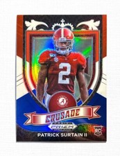 Patrick Surtain II ~ 2021 Panini Prizm Draft ~ Crusade Rookie Red White Blue