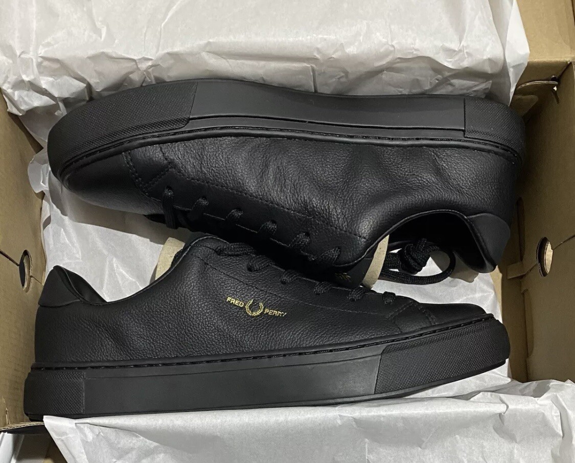 Fred Perry B71 Tumbled Leather Men's Sneakers Shoes B5311 UK 12 EU