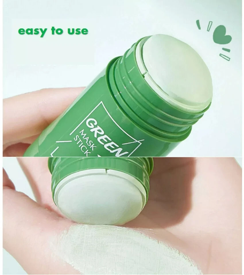 4 Green Tea Brightening Stick Facial Acne Blackhead Deep Pore Cleansing Mask - Image 4 of 4