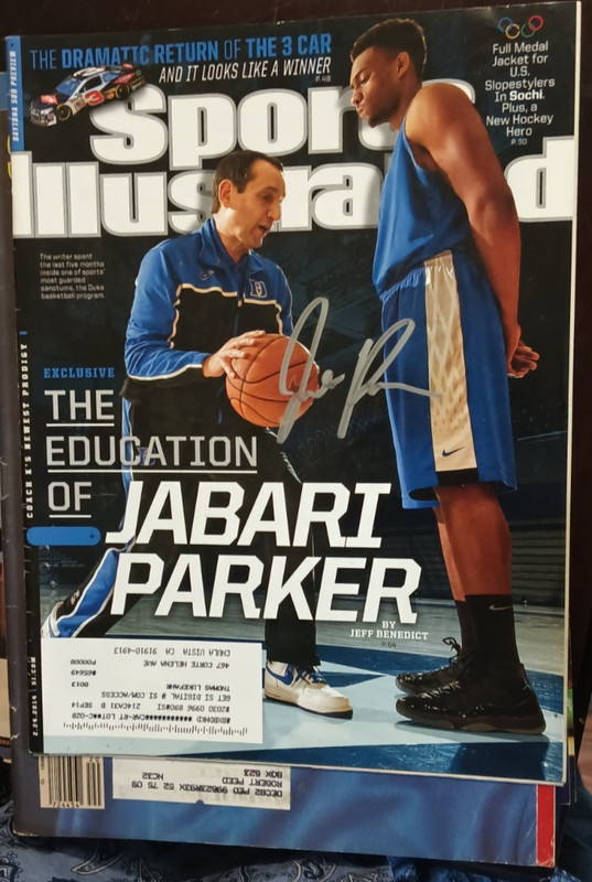 Jabari Parker Signed Feb 2014 Sports Illustrated