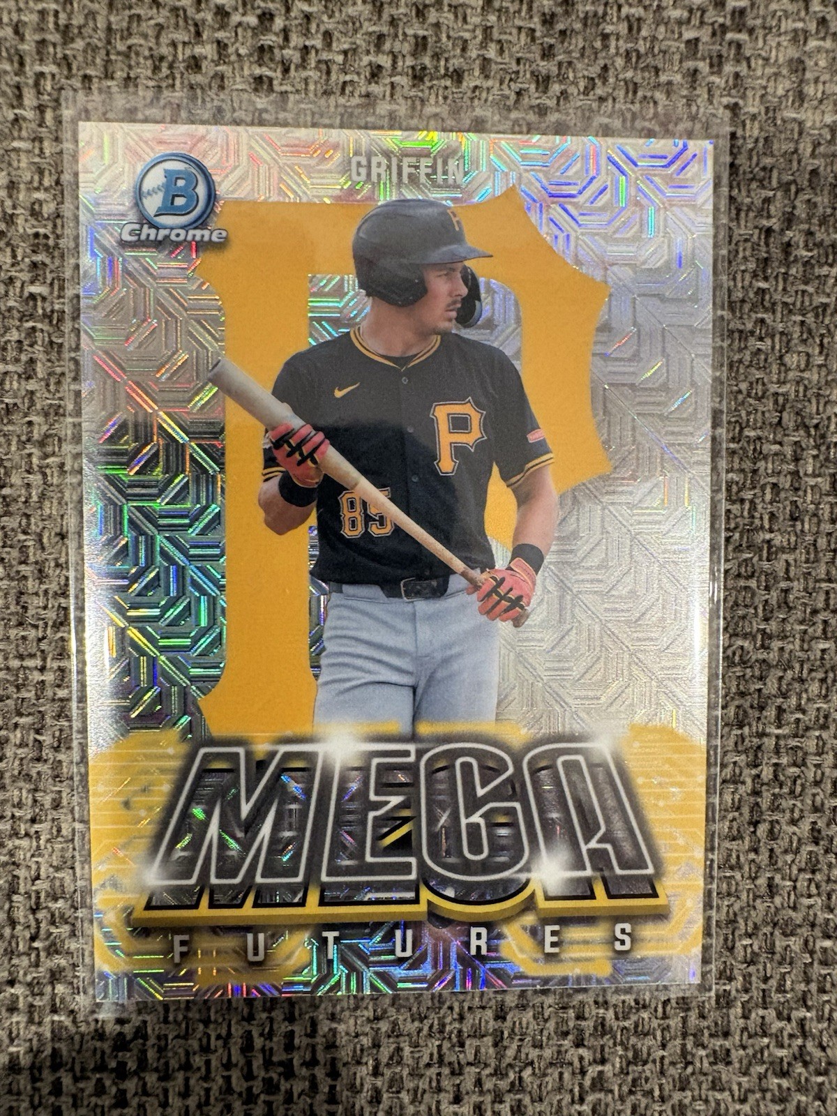 2026 Bowman Chrome Baseball Konnor Griffin Mega Futures Mojo Refractor #MF-1