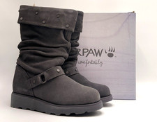 Bearpaw EUREKA Kid's NEW Boots Black US Size 4