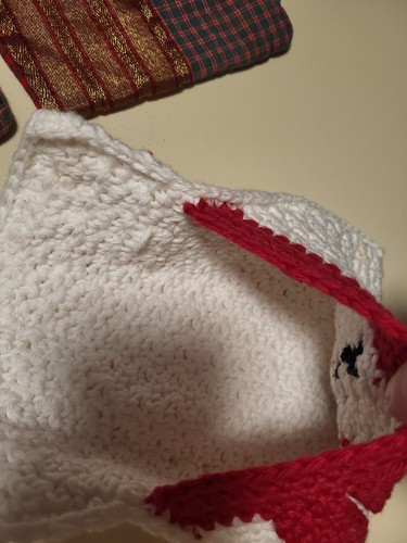 5 weihnachtliche heiße Pads, Topflappen, Quiltquadrate und gehäkelt - Bild 2 von 7