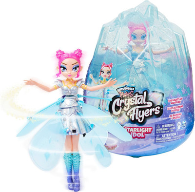 Hatchimals Crystal Flyers, Starlight Idol Magical Flying Pixie Toy Doll with Lig