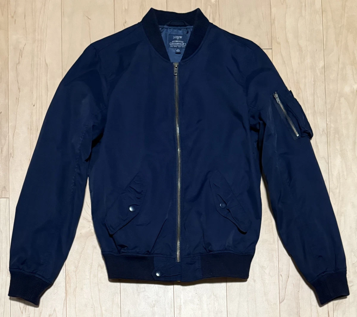 J.Crew MA-1タイプブルゾン　ネイビー　XS J.CREW Regular Size XS Coats, Jackets & Vests for Men for Sale